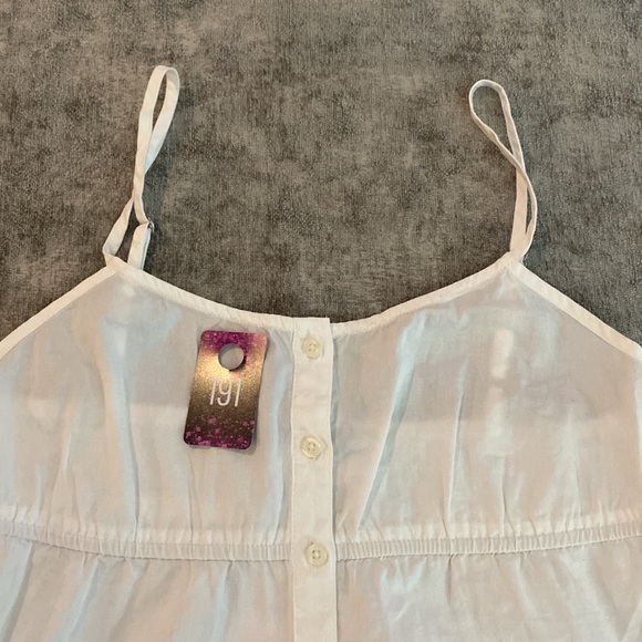 Brandy Melville one size white spaghetti strap top. NWT {191} - Picture 6 of 6